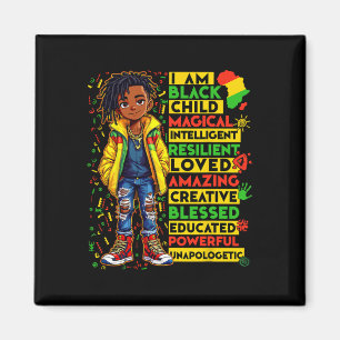 Aimant Je suis un enfant noir Mois de l'histoire afro-amé