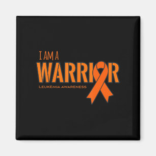 Aimant Je suis un guerrier Leucémie Cancer Sensibilisatio
