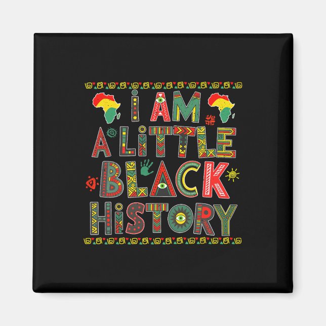 Aimant Je suis un petit garçon de l'histoire des Noirs Mo (Devant)