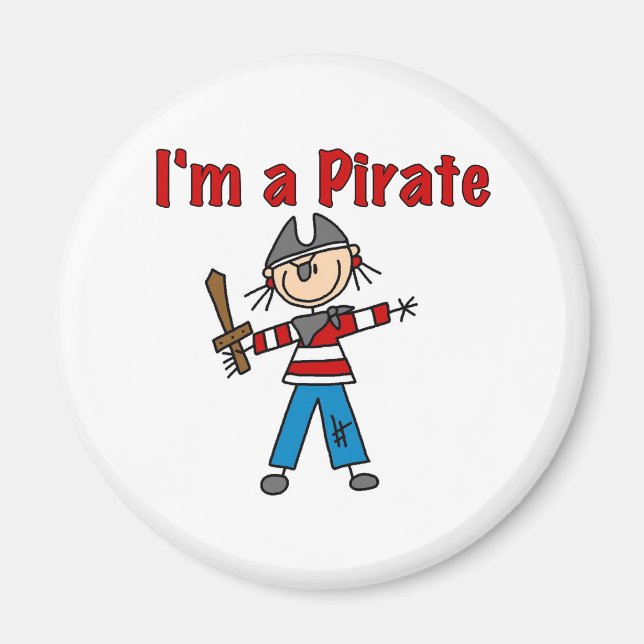 Aimant Je suis un Pirate (Devant)