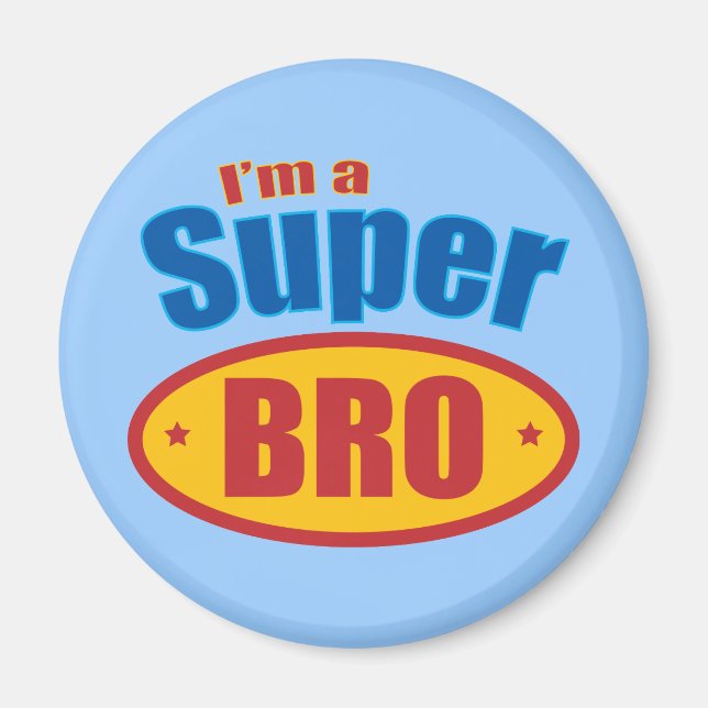 Aimant Je suis un Super Bro Super Hero Brother (Devant)