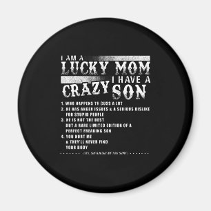 Aimant Je Suis Une Chanceuse Maman J'Ai Une Idée Cadeau F