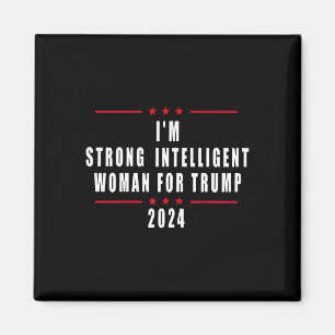 Aimant Je suis une femme intelligente forte pour Trump 20
