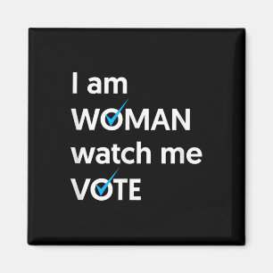 Aimant Je Suis Une Femme Me Regarder Vote 2024 Vague Bleu