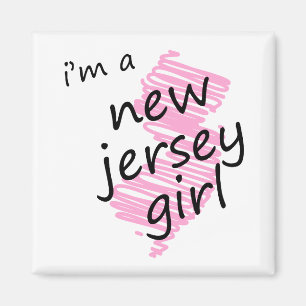 Aimant Je suis une fille de New Jersey