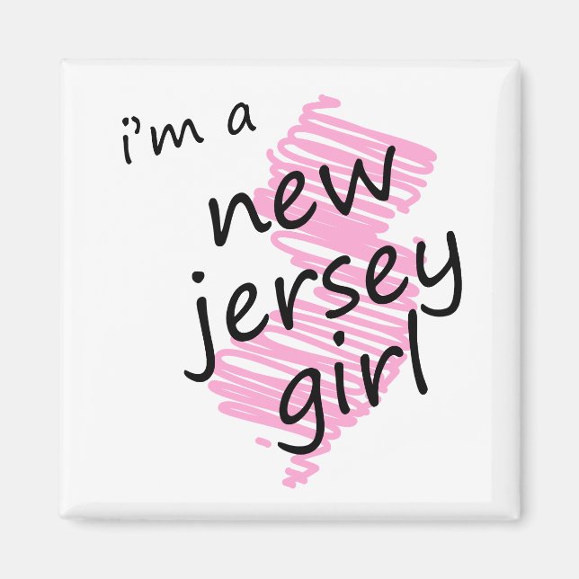 Aimant Je suis une fille du New Jersey (Devant)