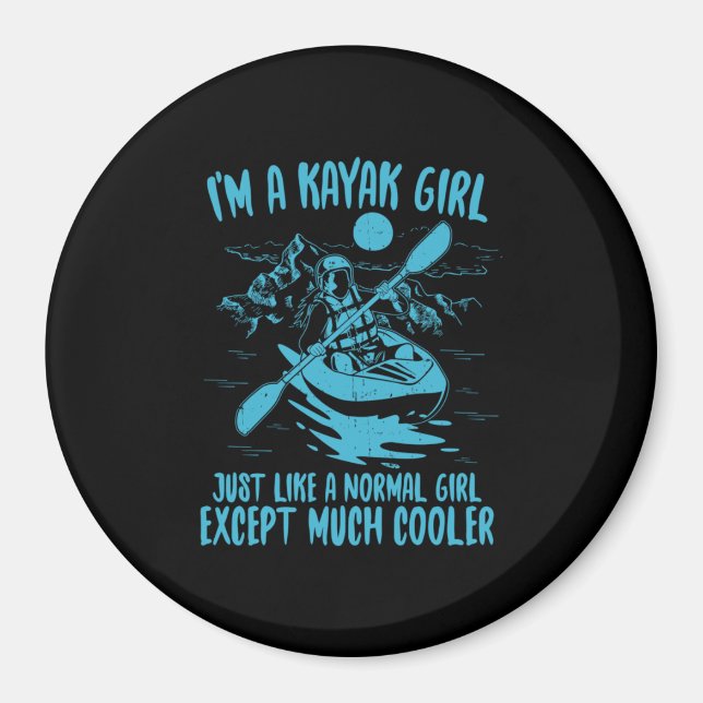 Aimant Je Suis Une Fille Kayak (Devant)