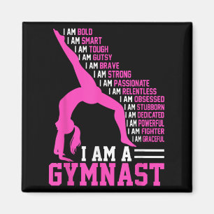 Aimant Je Suis Une Gymnaste Motivation Poignée Gymnastiqu