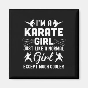 Aimant Je suis une Karate Girls Design Art pour les femme