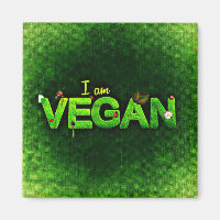 Je Suis Vegan Écrit Avec Une Texture De Nature Gra