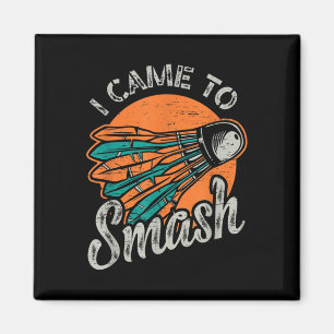 Aimant Je Suis Venu À L'Équipe De Smash Badminton