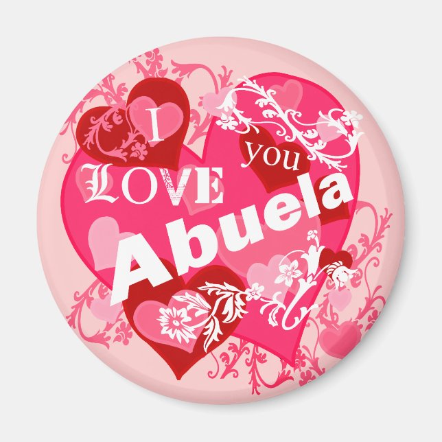 Aimant Je T'Aime Abuela (Devant)