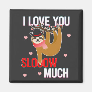 Aimant Je T'Aime Beaucoup Avec Sloth Valentines Cadeaux