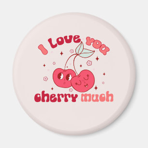 Aimant Je T'Aime Beaucoup Cherry