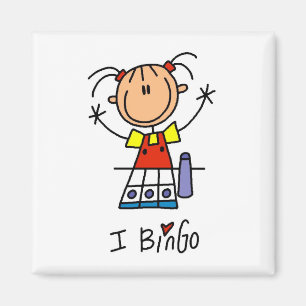 Aimant Je T'aime Bingo Tshirts et Cadeaux