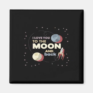 Aimant Je t'aime jusqu'à la lune et retour Aestheti sincè