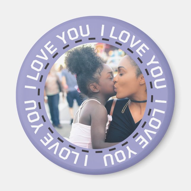 Aimant Je t'aime mignon photo (Devant)