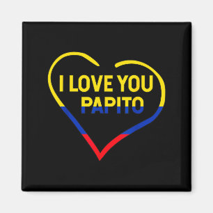 Aimant Je t'aime Papito Bandera Drapeau Colombie Joyeuse