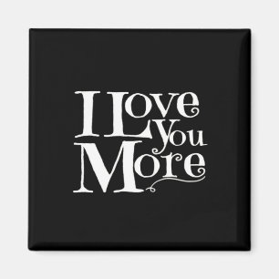 Aimant Je t'aime plus doux design romantique 
