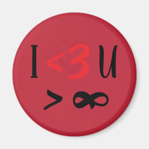 Aimant Je t'aime plus que l'aimant infini