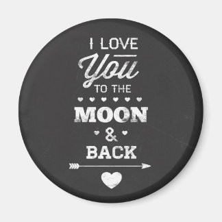 Aimant Je T'Aime Sur La Lune Et De Retour
