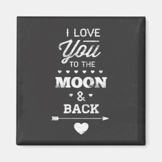 Aimant Je T'Aime Sur La Lune Et De Retour
