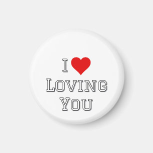 Aimant Je t'aime t'aimer Typographie romantique de la Sai