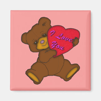 Aimant "Je t'aime" Teddy