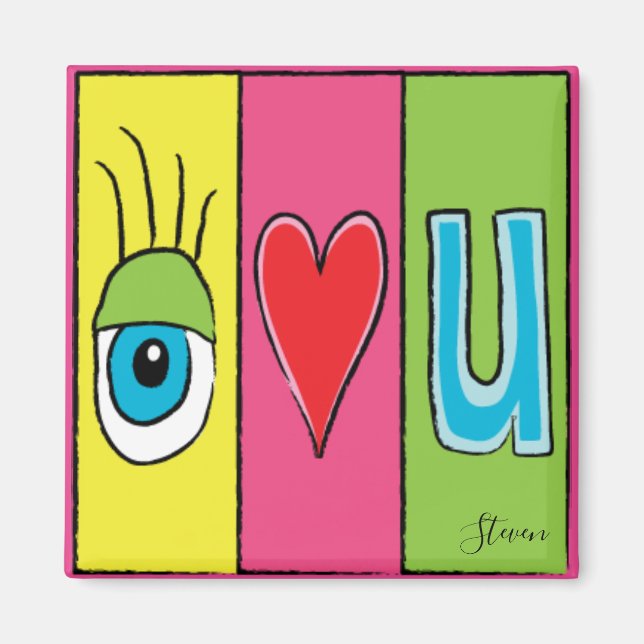 Aimant Je t'aime toujours (Devant)