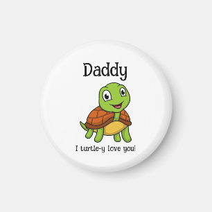 Aimant Je T'aime Vraiment Papa ! Tortue Mignonne pour la