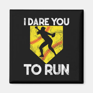 Aimant Je te défie de courir Softll Catcher Game Day Vibe