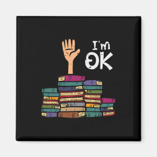 Aimant Je vais bien drôle lire livre lecture bibliothécai