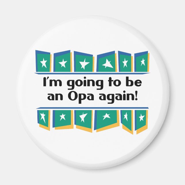 Aimant Je vais être à nouveau Opa ! (Devant)
