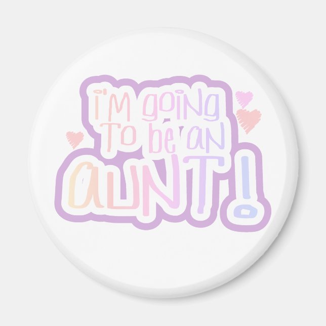 Aimant Je vais être une tante (Devant)