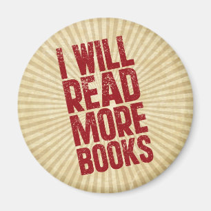 Aimant Je vais lire plus de livres