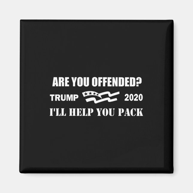 Aimant Je vais vous aider à faire vos valises - Trump Pre (Devant)