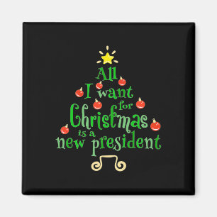 Aimant Je Veux Pour Noël Est Un Nouvel Arbre De Noël Du P