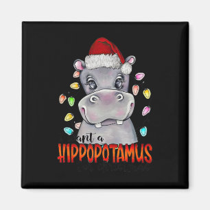 Aimant Je Veux Un Hippopotame Pour Les Lumières De Noël