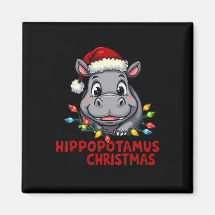 Aimant Je Veux Un Hippopotame Pour Noël Hippo Lover Ki