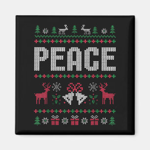 Aimant Je Viens En Paix Noël Noël Noël Noël Noël Reindeer