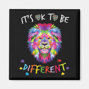 Aimant Je vois tes vraies couleurs Lion Sensibilisation s