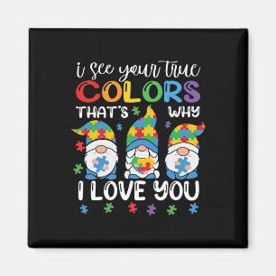 Aimant Je vois vos vraies couleurs Gnomes Sensibilisation