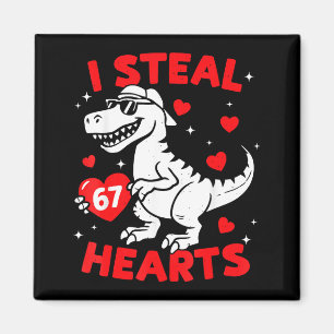 Aimant Je vole 67 cœurs dinosaure pour garçons filles enf