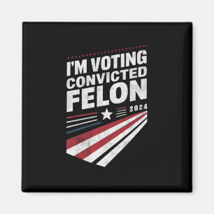 Aimant Je vote pour le criminel condamné 2024 Trump