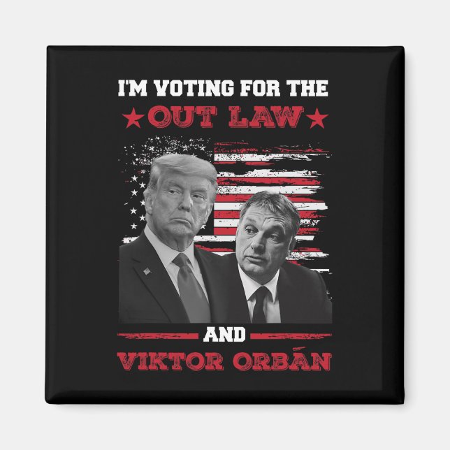 Aimant Je vote pour le Vikto OrbÁn 2024 Pro Tr (Devant)