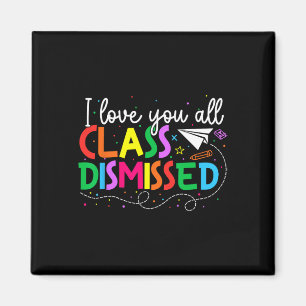Aimant Je Vous Aime Tous Classe Enseignant Rejeté Jour De