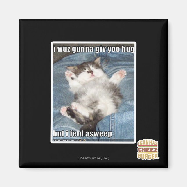 Aimant Je wuz gunna vous donne un câlin (Devant)