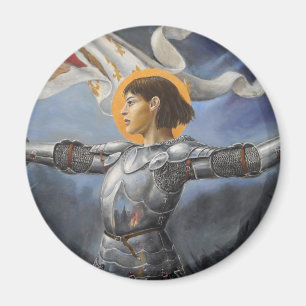 Aimant Jeanne d'Arc avec la bannière