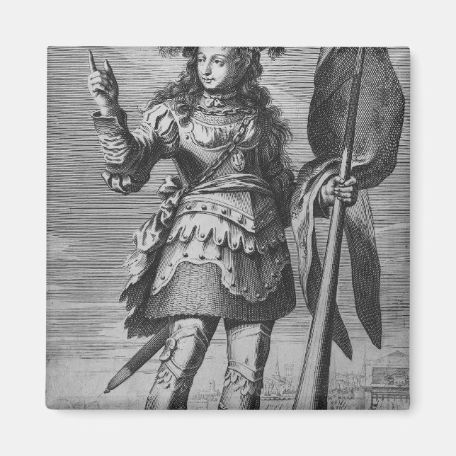 Aimant Jeanne d'Arc devant Orléans (Devant)