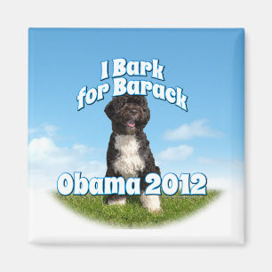 Aimant J'écorce pour Barack, BO le premier chien Obama